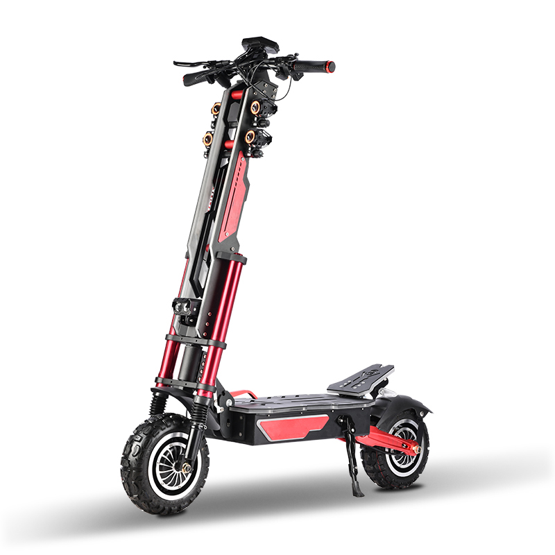 A high-performance on-and-off-road beast with  top speed and high range best dual motor electric scooter